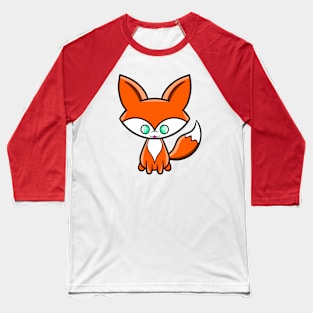 Cute Fox Baseball T-Shirt